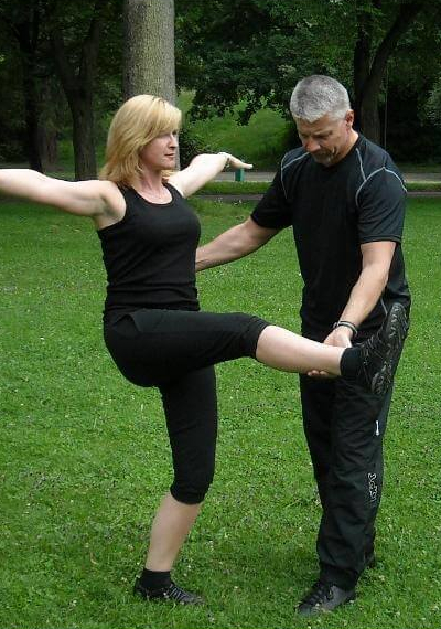 Trening z trenerem personalnym.