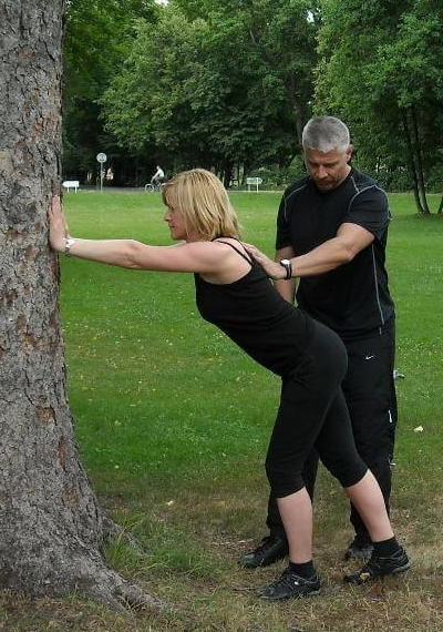 Trening z trenerem personalnym.