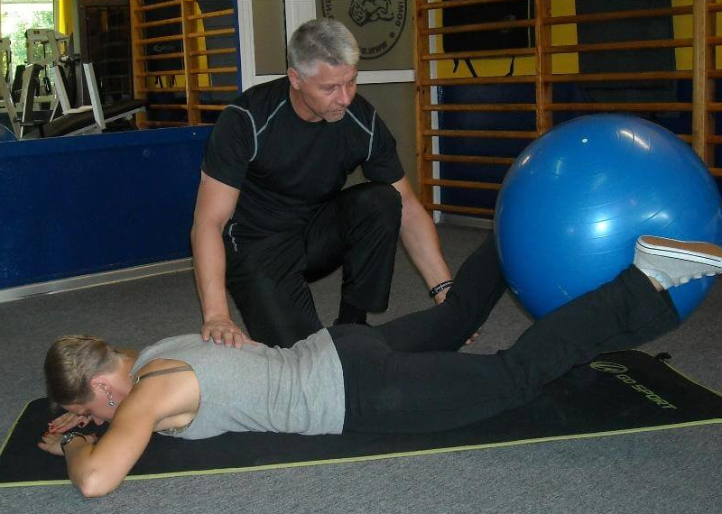 Trening z trenerem personalnym.