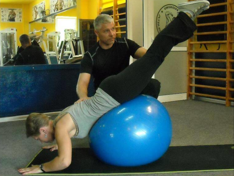 Trening z trenerem personalnym.