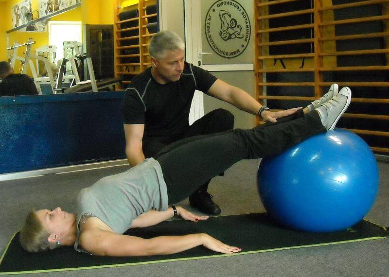 Trening z trenerem personalnym.