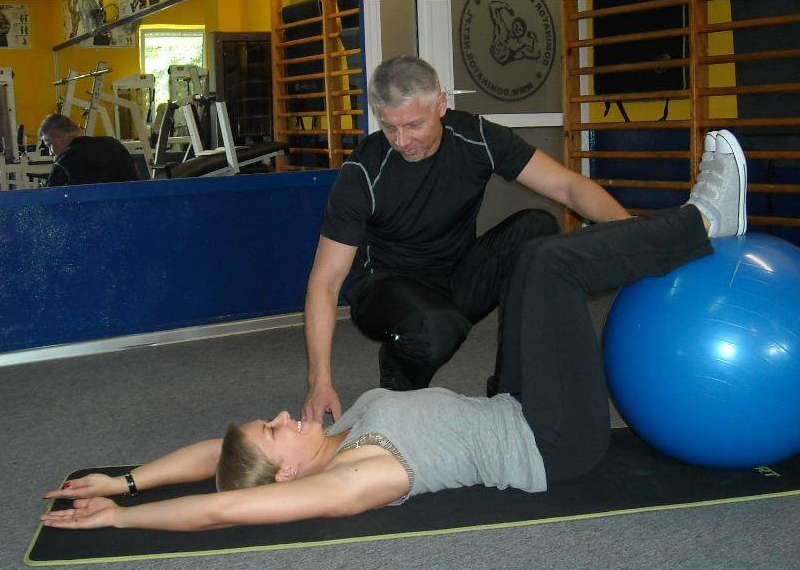 Trening z trenerem personalnym.