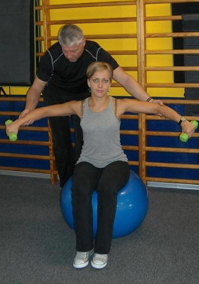Trening z trenerem personalnym.