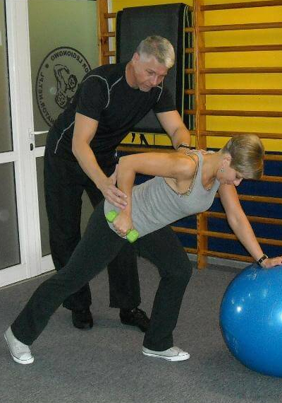Trening z trenerem personalnym.