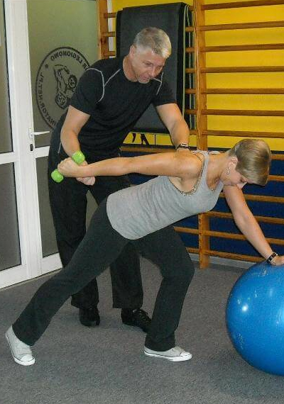 Trening z trenerem personalnym.