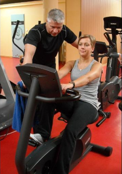 Trening z trenerem personalnym.