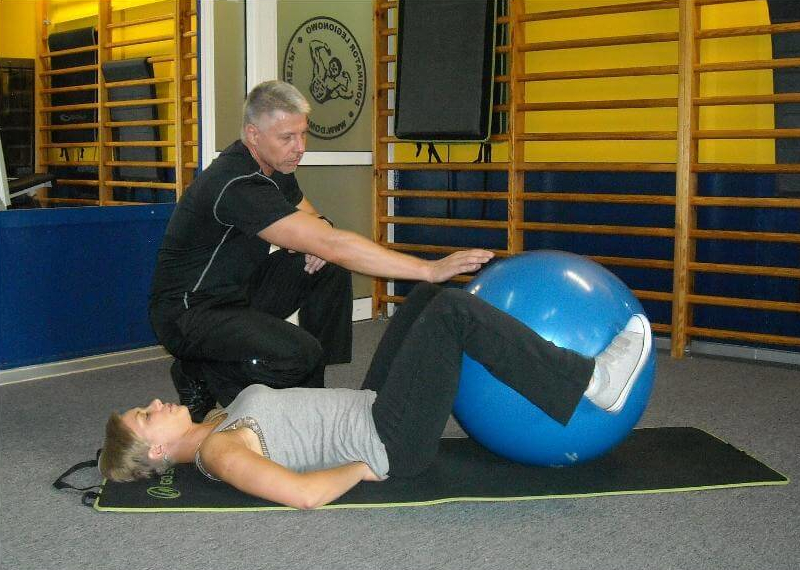 Trening z trenerem personalnym.