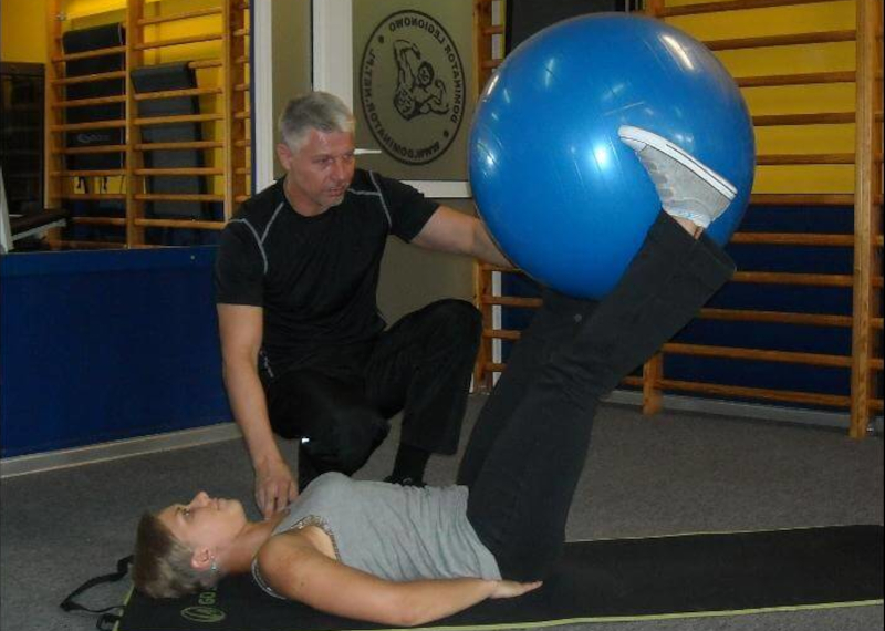 Trening z trenerem personalnym.