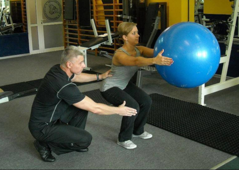 Trening z trenerem personalnym.