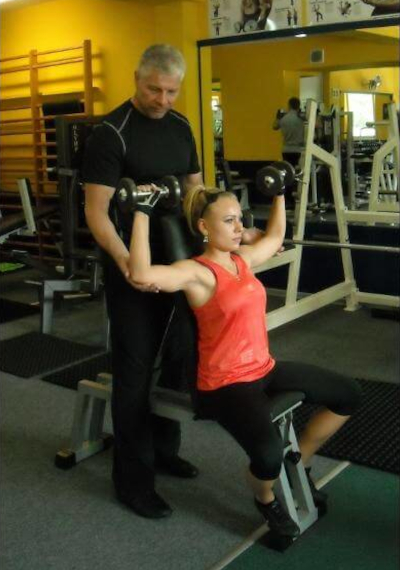 Trening z trenerem personalnym.