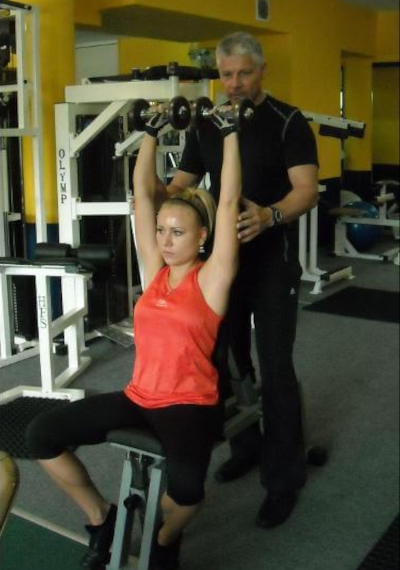 Trening z trenerem personalnym.