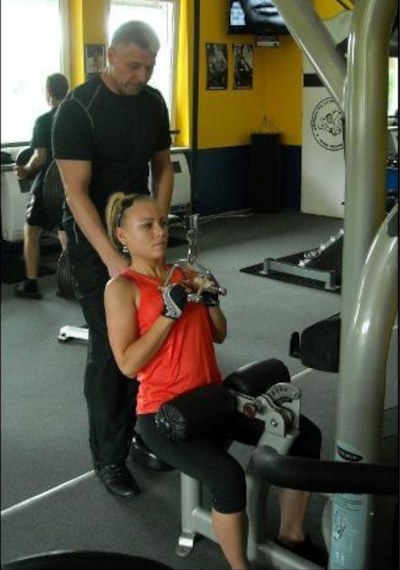 Trening z trenerem personalnym.