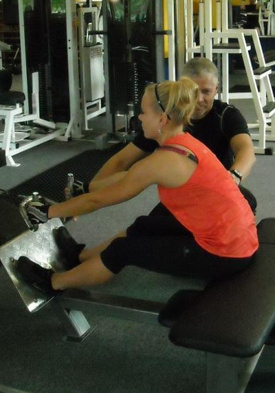 Trening z trenerem personalnym.