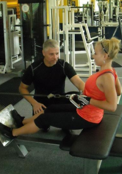 Trening z trenerem personalnym.