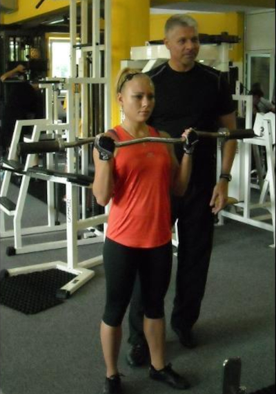 Trening z trenerem personalnym.