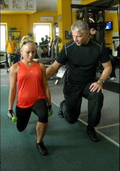 Trening z trenerem personalnym.