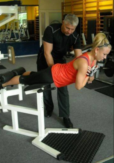 Trening z trenerem personalnym.