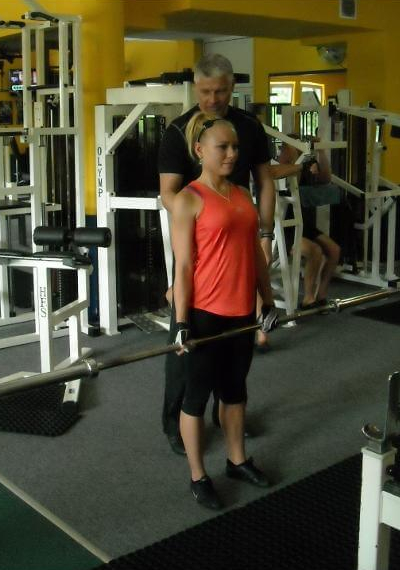 Trening z trenerem personalnym.