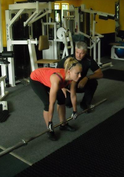 Trening z trenerem personalnym.