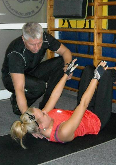 Trening z trenerem personalnym.