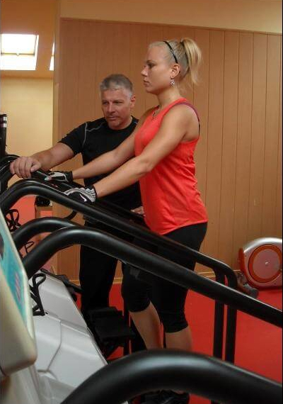 Trening z trenerem personalnym.