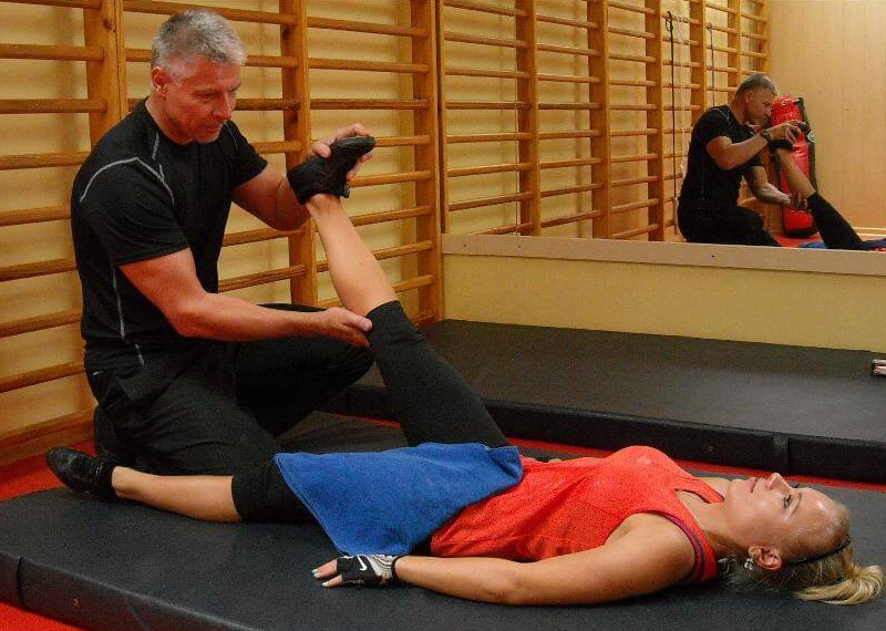 Trening z trenerem personalnym.