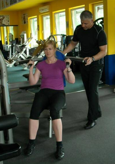 Trening z trenerem personalnym.