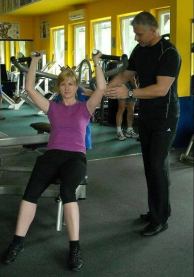 Trening z trenerem personalnym.