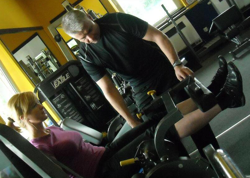 Trening z trenerem personalnym.