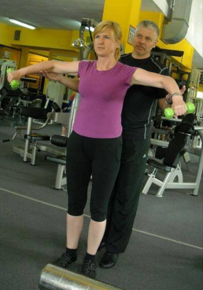 Trening z trenerem personalnym.