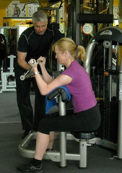 Trening z trenerem personalnym.