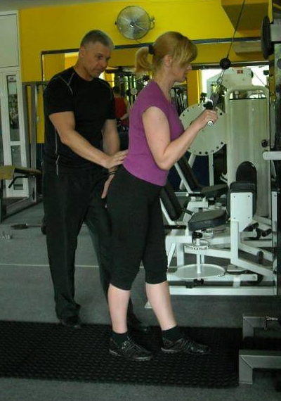 Trening z trenerem personalnym.