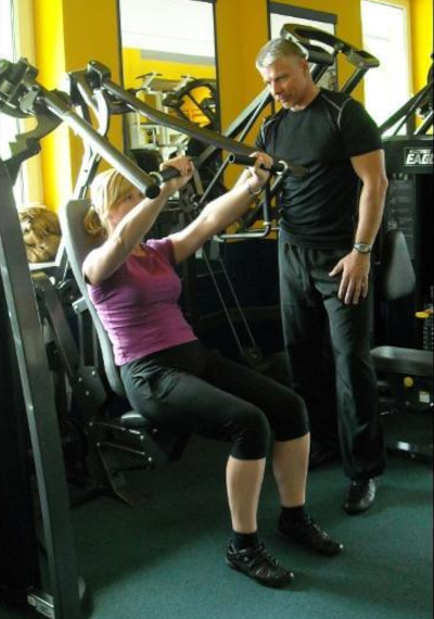 Trening z trenerem personalnym.