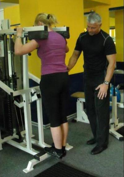 Trening z trenerem personalnym.